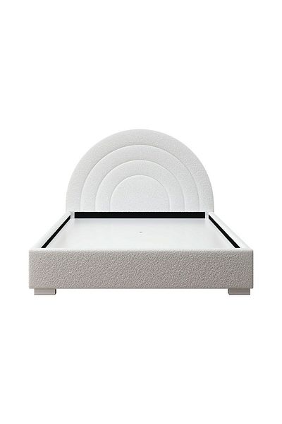 Danube Home Calm 180 X 200 Upholstered King Bed- Cream L218xW196xH145cm