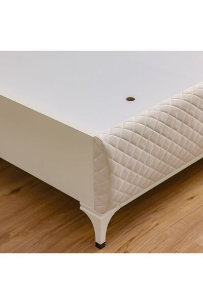 Danube Home New Aloha 200x200 Super King Bed - White L217xW222xH150cm