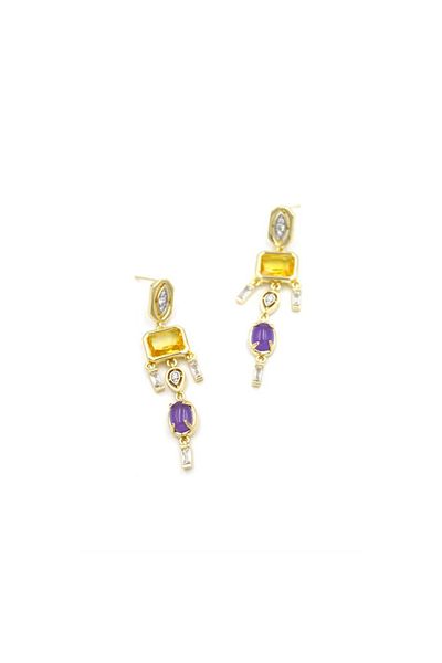 SepetBudur Jewelled Earrings - Gold