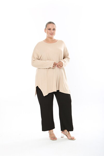 XL Modam Women's Lycra Viscose Plus Size Tunic (Chest Size 150cm)