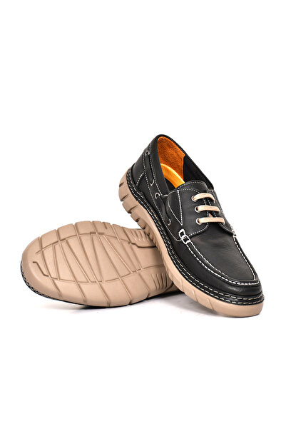 Tuna Genuine Leather Lace-Up Casual Men's Shoes - Eva Sole 251280