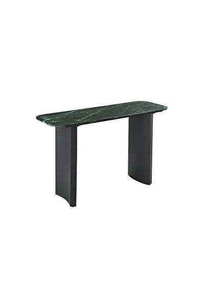 danube طاولة كونسول كينستون - أخضر/أسود، معدن وزجاج - أثاث أنيق لغرفة المعيشة - ضمان لمدة عامين