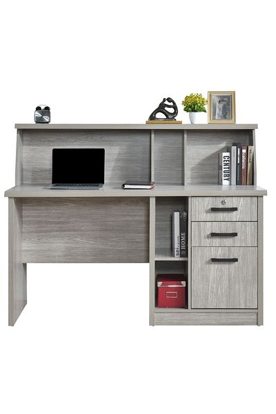 Danube Home Neptune Study Desk - Grey Oak L150xW70xH115.1cm