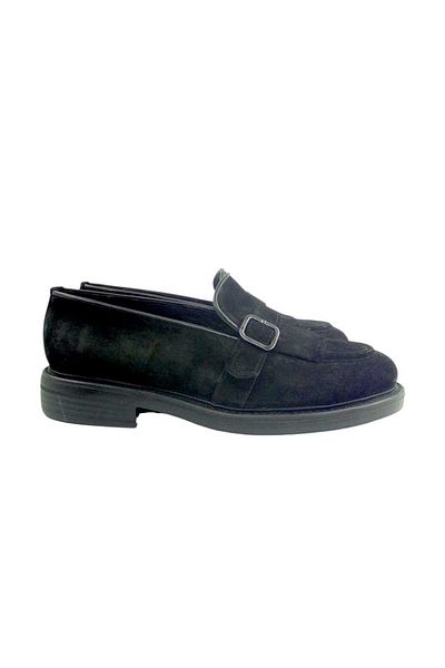 Oneka Shoes 420525Pty9662 Men's Casual Black Suede Tassels
