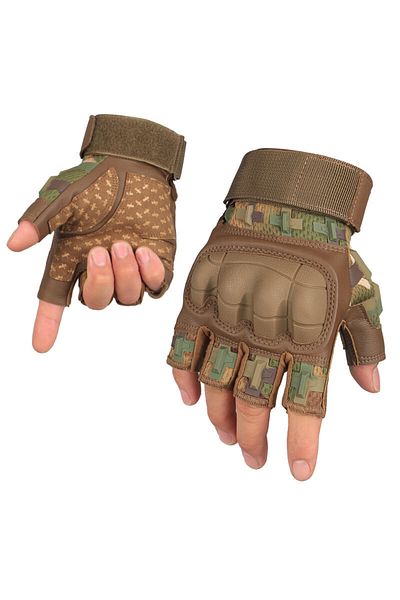 Lion camo Cruise camo halffinger tactical gloves