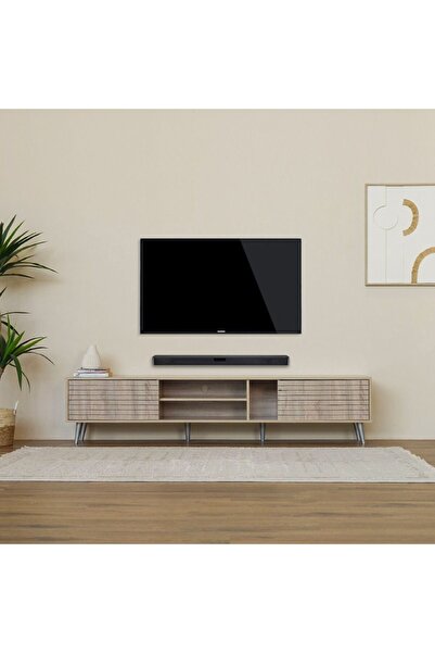 Danube Home وحدة تلفزيون كومو - حتى ٨٠ بوصة - سونوما أوك، الطول: ٢٠٠ سم × الع...