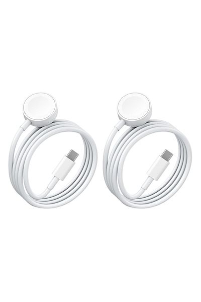 OEM Incarcator magnetic wireless pentru ceas Apple Watch, SINBINTA, 2 buc, Cablu de incarcare tip C,