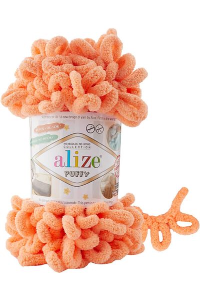 Alize خيط حياكة يدوي منتفخ، قطعة واحدة (لون برتقالي بطيخ، رقم 34)