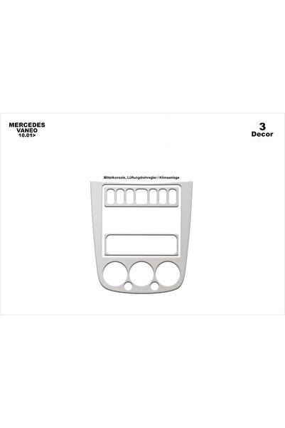 Marscockpitdesign مرسيدس فانيو وحدة التحكم-توبيردو 2001-2006 3 قطع