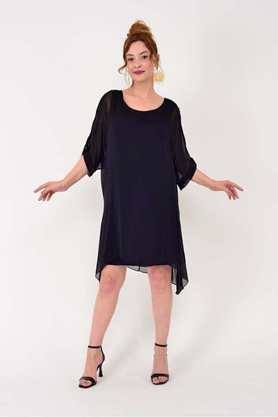 GÜLDEN KATRAN Women's Back Tie Silk Dress