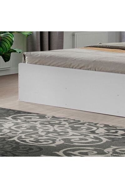 Danube Home Supreme 200X200 Super King Bed-White L222.5xW218xH100cm