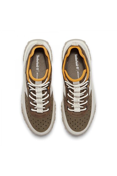 Timberland Tb0A6Cw1 Greenstride Motion 6 Mid Lace up Sneaker Brown-White Men's Shoes