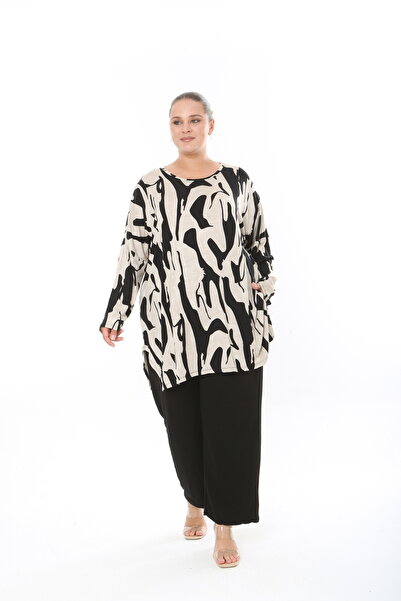 XL Modam Women's Lycra Viscose Plus Size Tunic (Chest Size 150cm)