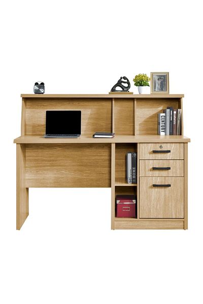 Danube Home Neptune Study Desk – Oak/Beige L150xW70xH115.1cm