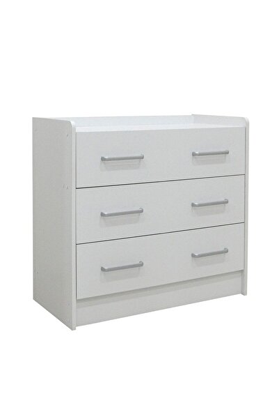 danube Supreme 3-Drawer Young Dresser - White - Engineered Wood - 2-Year Warranty - Kids Furniture