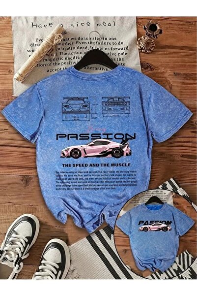 Violon Πάθος Εκτυπωμένο Πλενόμενο Βιντάζ Unisex Oversized T-Shirt