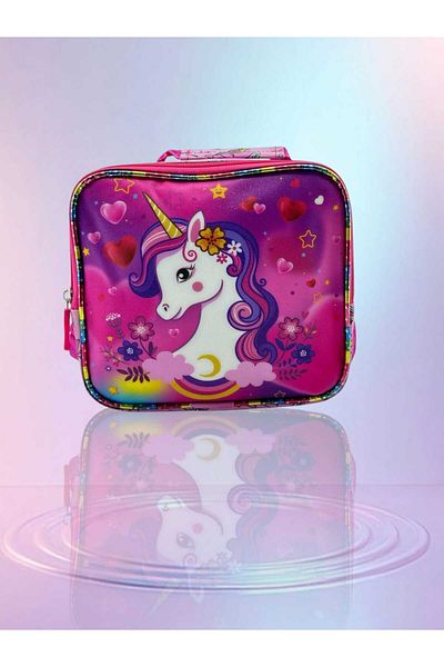 Relaxion Glitter Unicorn Patterned Thermal Lunch Box 3323-9