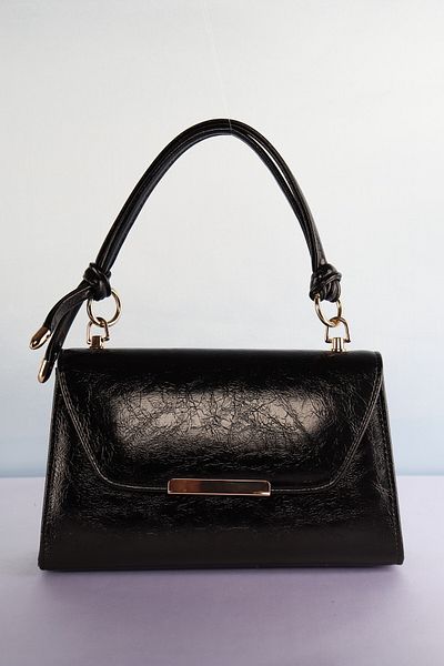 weem bag Elysara EB0602 | Чанта тип клъч от намачкана лачена кожа