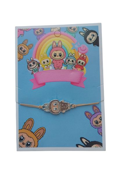 VerdeHome 2-Piece Labubu Bracelet – Cute Couple Combination Jewelry, Handmade Character Design, Adjustable Bracelet