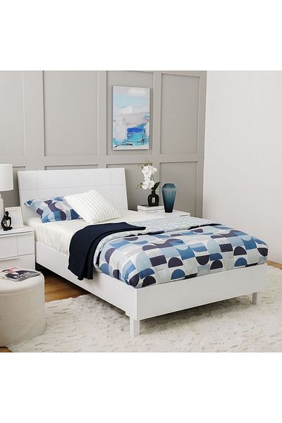 Danube Home Brooklyn 120x200 Single Bed - White L224xW125xH100cm