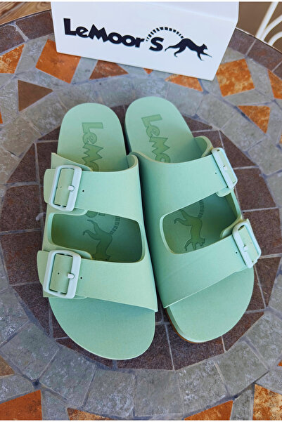 Lemoors Scarlet Water Green Color Inside and Above Eva Sole Rubber Daily Slippers Suitable for Beach Use