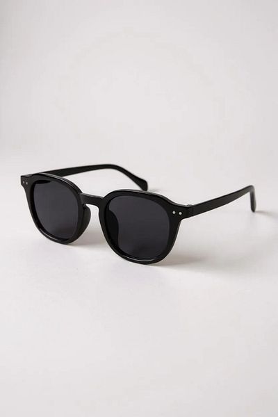 Eyesofia Tamela Bone Oval Unisex Black Sunglasses