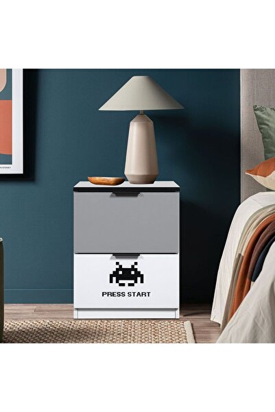 Danube Home طاولة جانبية للأطفال من Gamerzone - طاولة جانبية بدرجين باللونين ...