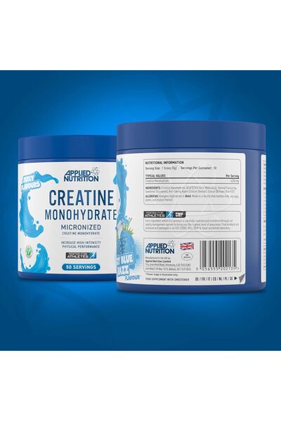 applied nutrition Creatine Monohydrate Powder 250g – 100% Micronized Creatine 50 Servings