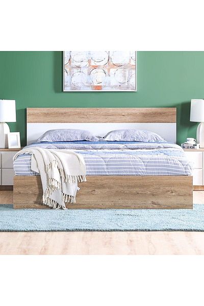 Danube Home New Allano 4 Pc King Bed Set - Brown - 180x200 cm L207xW188xH99cm