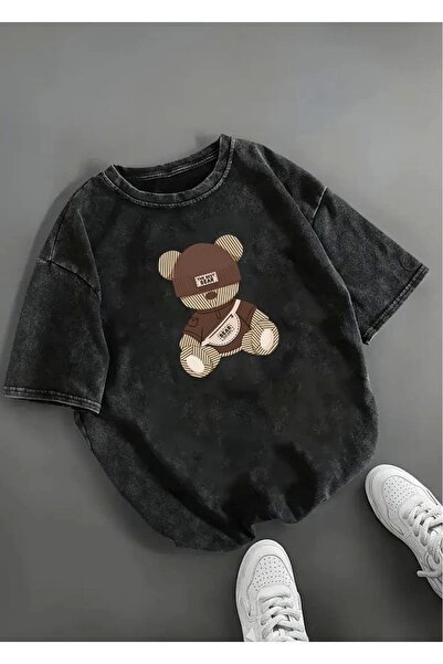 Violon Το μπλουζάκι με το καλύτερο αρκουδάκι με στάμπα Unisex Oversize