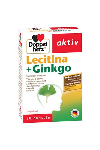Doppelherz Ginkgo Lecithin, 30 Capsules,