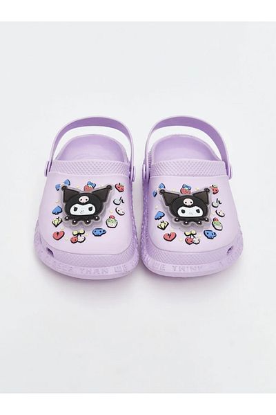 SHOUGO Orthopedic Sole Lighted Girls' Kuromi Printed Beach Nursery School Sandals Slippers