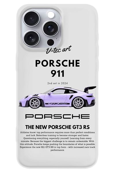 WANNA PROTECT حافظة هاتف iPhone 16 Pro بيضاء مخملية من الداخل 911 من السيليكون