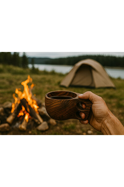 Germenicia 100% Handmade Walnut Wood Kuksa Cup – Model No: 21