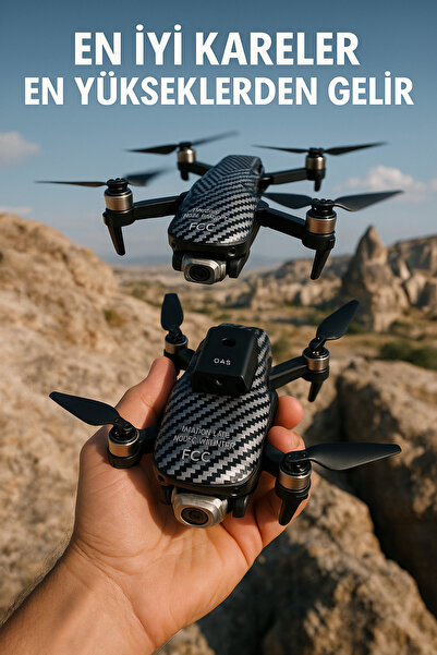 Generic Katlanabilir Akıllı Drone HD Kameralı WiFi FPV Uzaktan Kumandalı – Blue Mter Fcoce S9