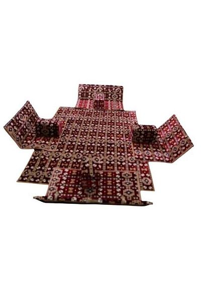 Fitness World Traditional Floor Sitting Set of 9 Pieces Suitable for Travel, Wilderness Trips, and Garden