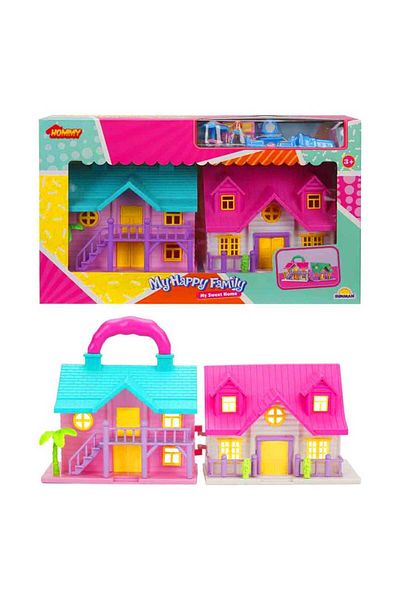Sunman I Chose I Got Hommy Kdl39-54 My Happy Family Villa Set Double Sided 2 Layers 14 Pcs Medium 3+