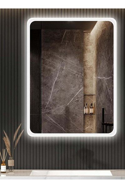 Taimi Elegantly designed decorative mirror60x60cm-with Side lighting fordressing rooms,bedrooms,makeup