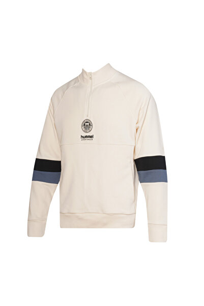hummel Hml Hunter Zip Neck Sweatshirt Erkek Ceket 922404-9157 EGRET