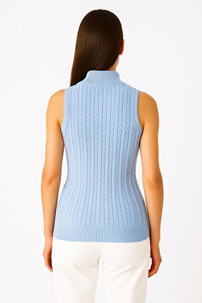 ModaPlaza Bluză de tricotaj fără mâneci pentru femei 15396