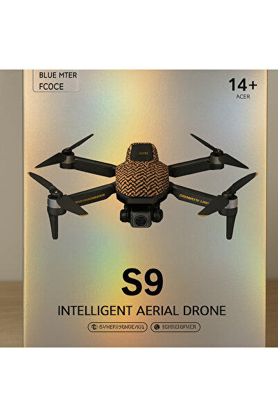 Generic Katlanabilir Akıllı Drone HD Kameralı WiFi FPV Uzaktan Kumandalı – Blue Mter Fcoce S9