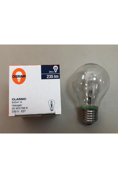 Osram 3 ADET 20W=25W 235LÜMEN E 27 HALOJEN LAMBA