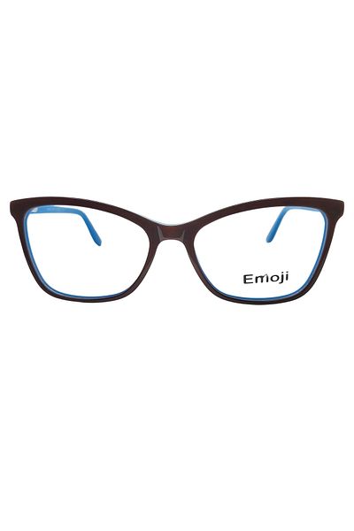 Emoji Black and blue emoji eyeglasses frame