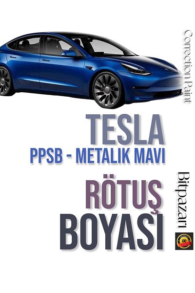 Flea Market Tesla Metallic Dark Blue - Ppsb - Professional Touch up Paint - Stone Mark and Scratch Remover