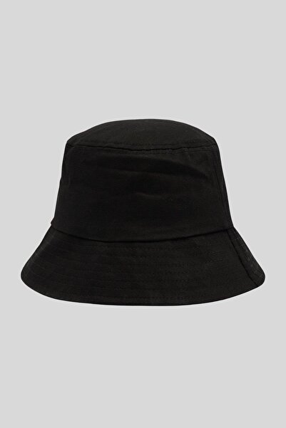 Liu Jo Kadın Logolu Kova Şapka Siyah