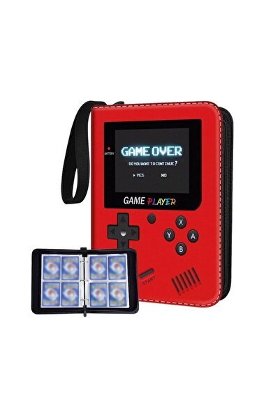 Choice1 Red Game Card Binder, 4 Pket Card Collecti Album, Gaming Trading Card...