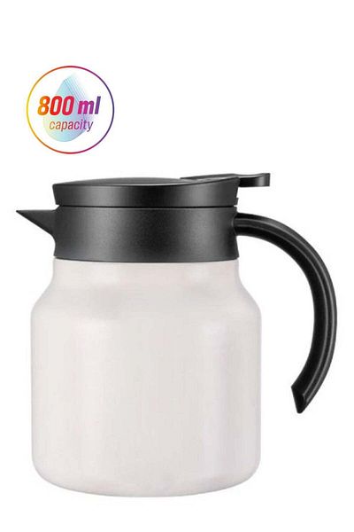 rank Coffee Thermos - Heat and Cold Retention - White | 800 ml