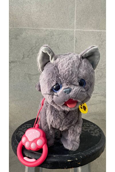Magicway Müzikli Yürüyen Miyavlayan Yalayan Kuyruk Ve Başını Sallayan Ses Kaydını Tekrarlayan Pili Peluş Kedi