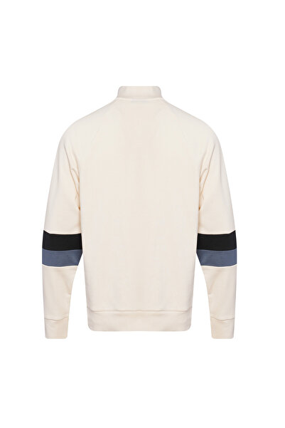 hummel Hml Hunter Zip Neck Sweatshirt Erkek Ceket 922404-9157 EGRET