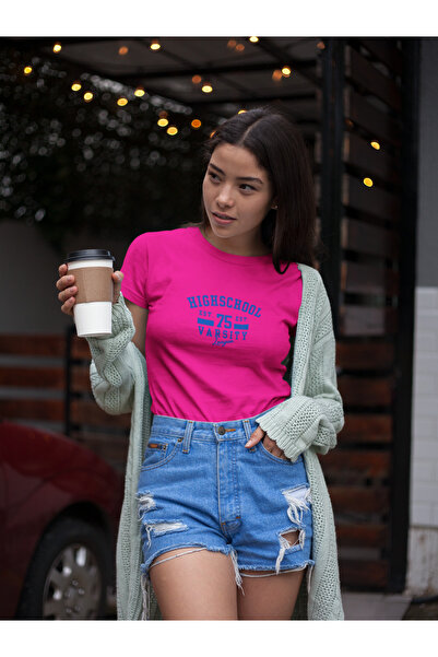 Butik High School Varsity / Γυναικείο πολύχρωμο μπλουζάκι